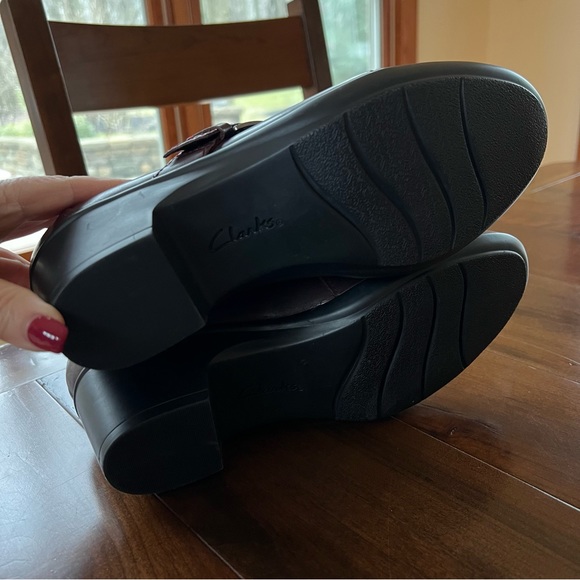 Clark Genette Vista Burgundy Leather Booties 8.5 NEW! - Picture 8 of 11